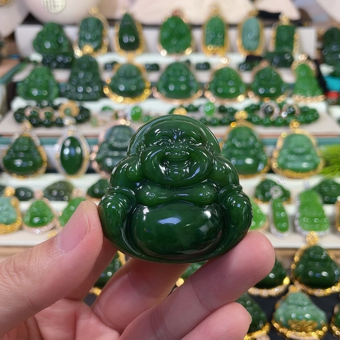 颈饰未镶嵌和田玉（碧玉）50mm