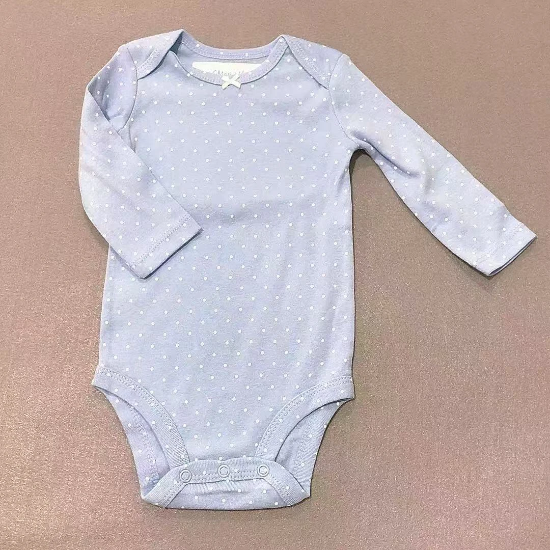 春款长袖纯棉包屁