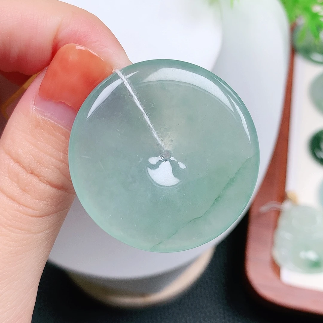 颈饰未镶嵌翡翠平安38-5.2