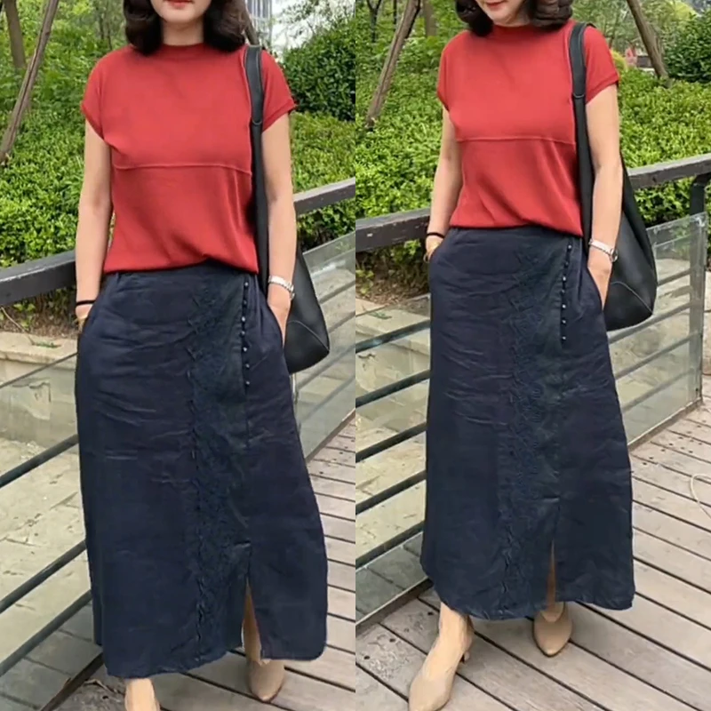 夏季气质减龄百搭大码女款夏装酷飒风套装裙子2025炸街新款女装