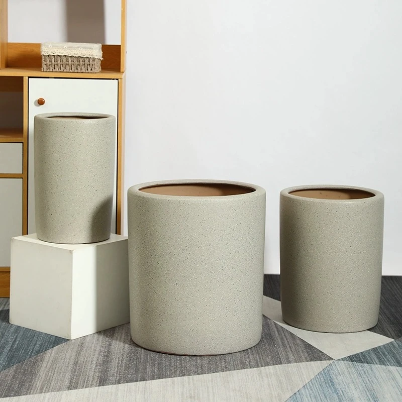 陶瓷花盆粗陶大号北欧简约客厅绿植发财树金钱树龟背竹口径30以上