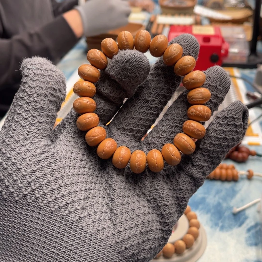 凤眼菩提手串尼产区·莲华041贝果藏式14mm18+2