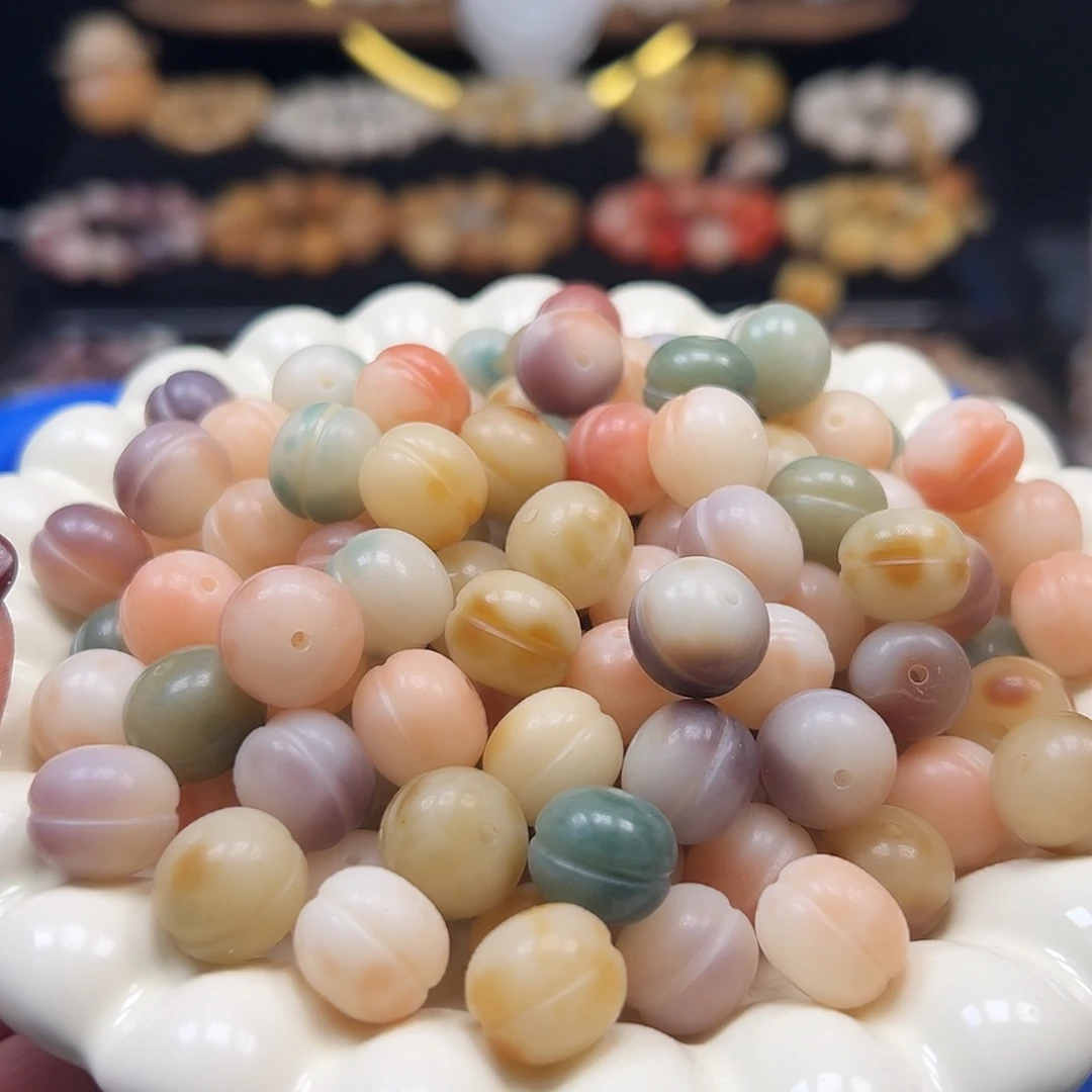 菩提根/象牙果手串卡14非料花钱汉堡100颗