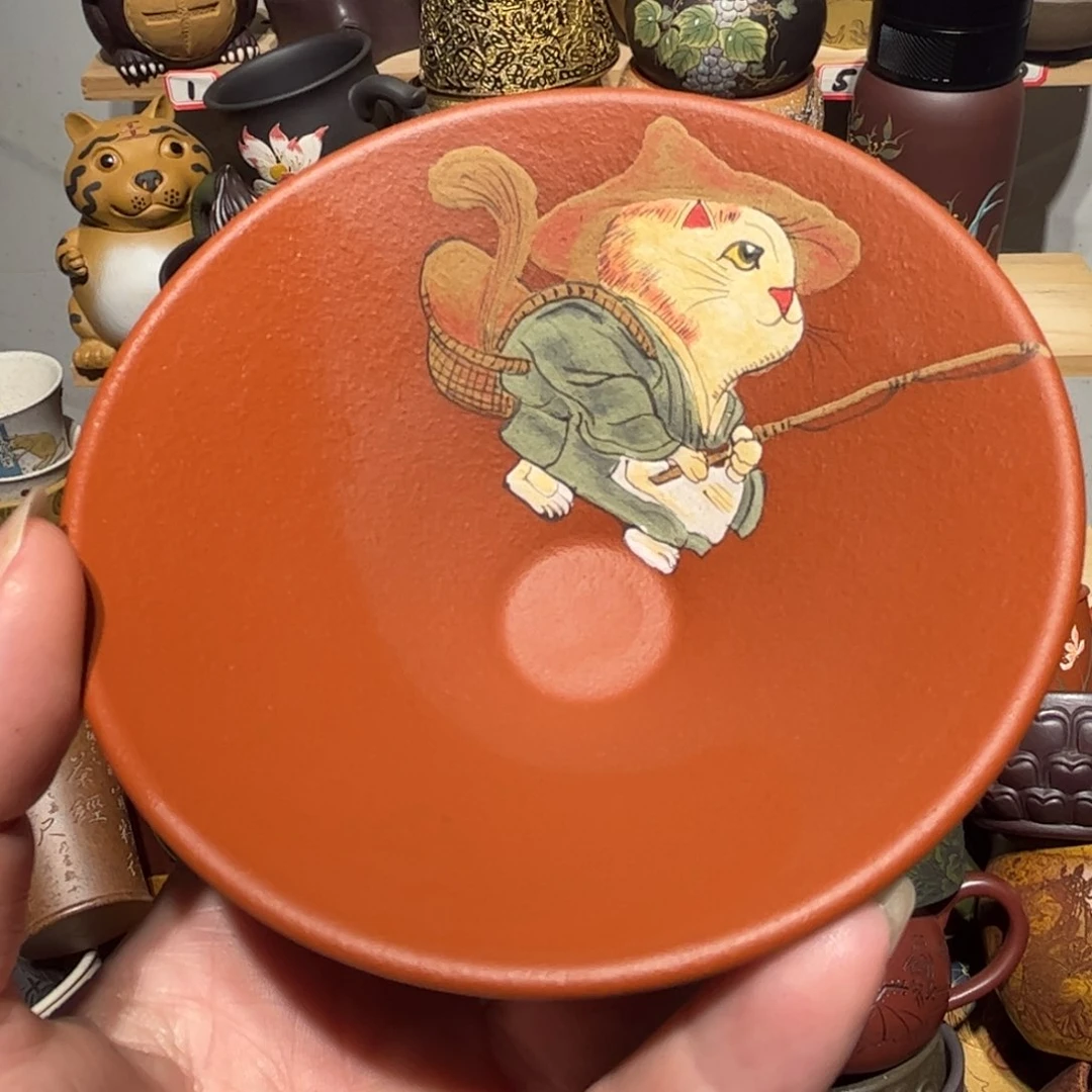 紫砂茶杯宜兴紫砂主人杯