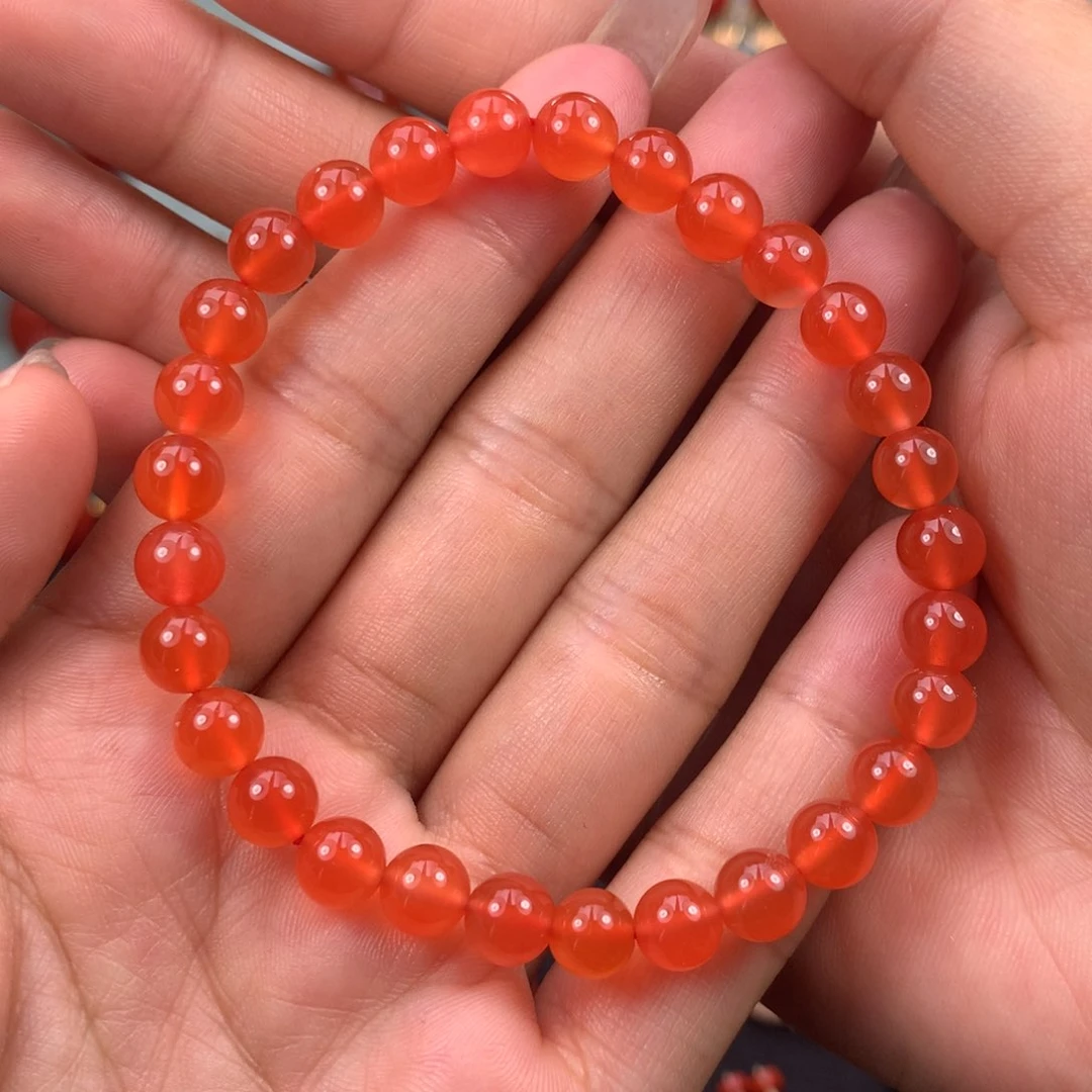 南红玛瑙手串未镶嵌