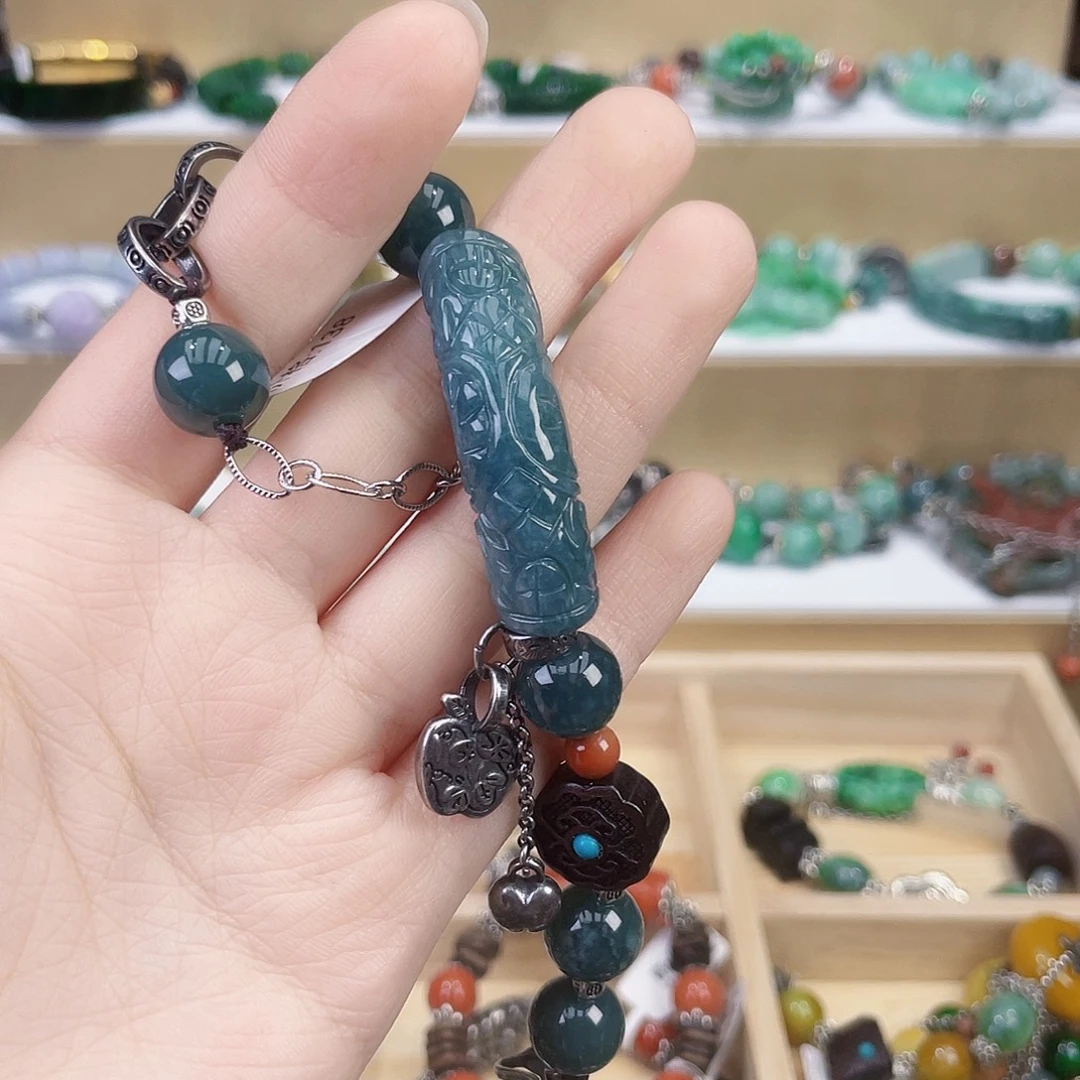 失***命手链翡翠未镶嵌手链