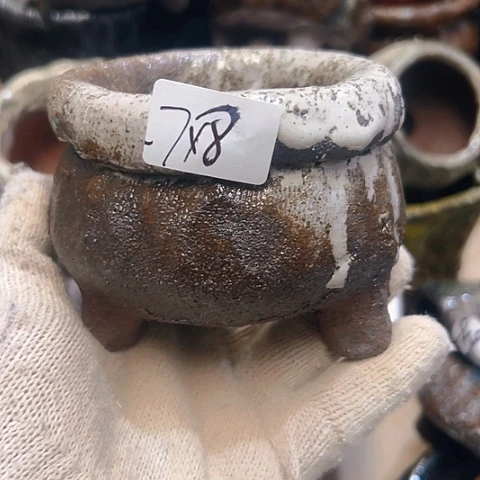 粗陶花盆手工花盆制作
