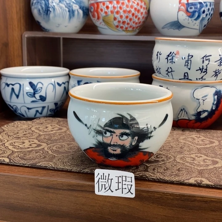 釉下老陶泥手工绘制