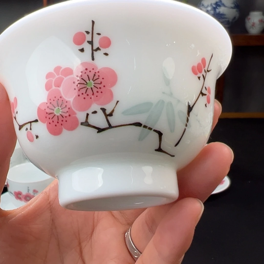 滑石子红梅压手杯