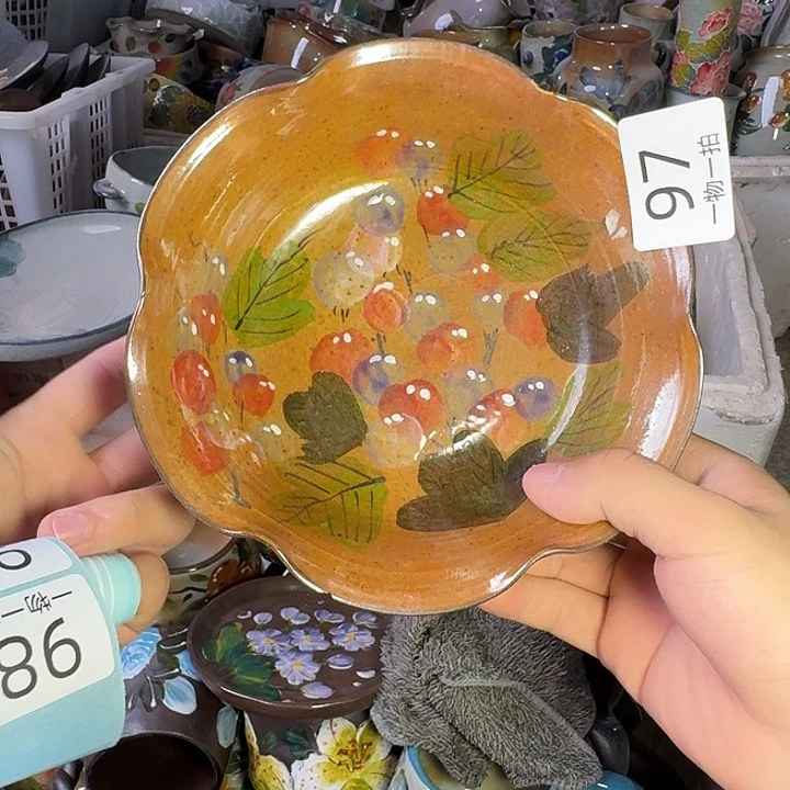 釉下彩瑕疵处理慎拍97