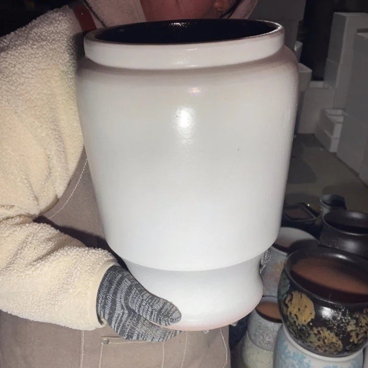 紫砂花盆口20高34正品正品