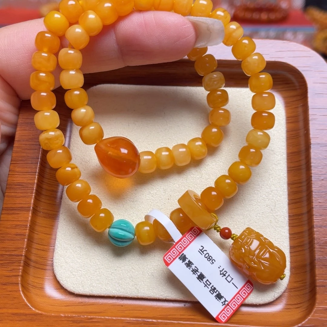 蜜蜡未镶嵌手链手串