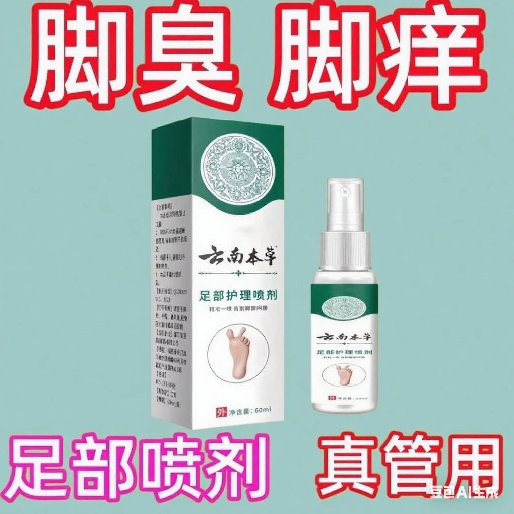 【官方正品】云南草本抑菌喷雾脚部护理脚臭止痒脱皮除脚臭足部喷剂