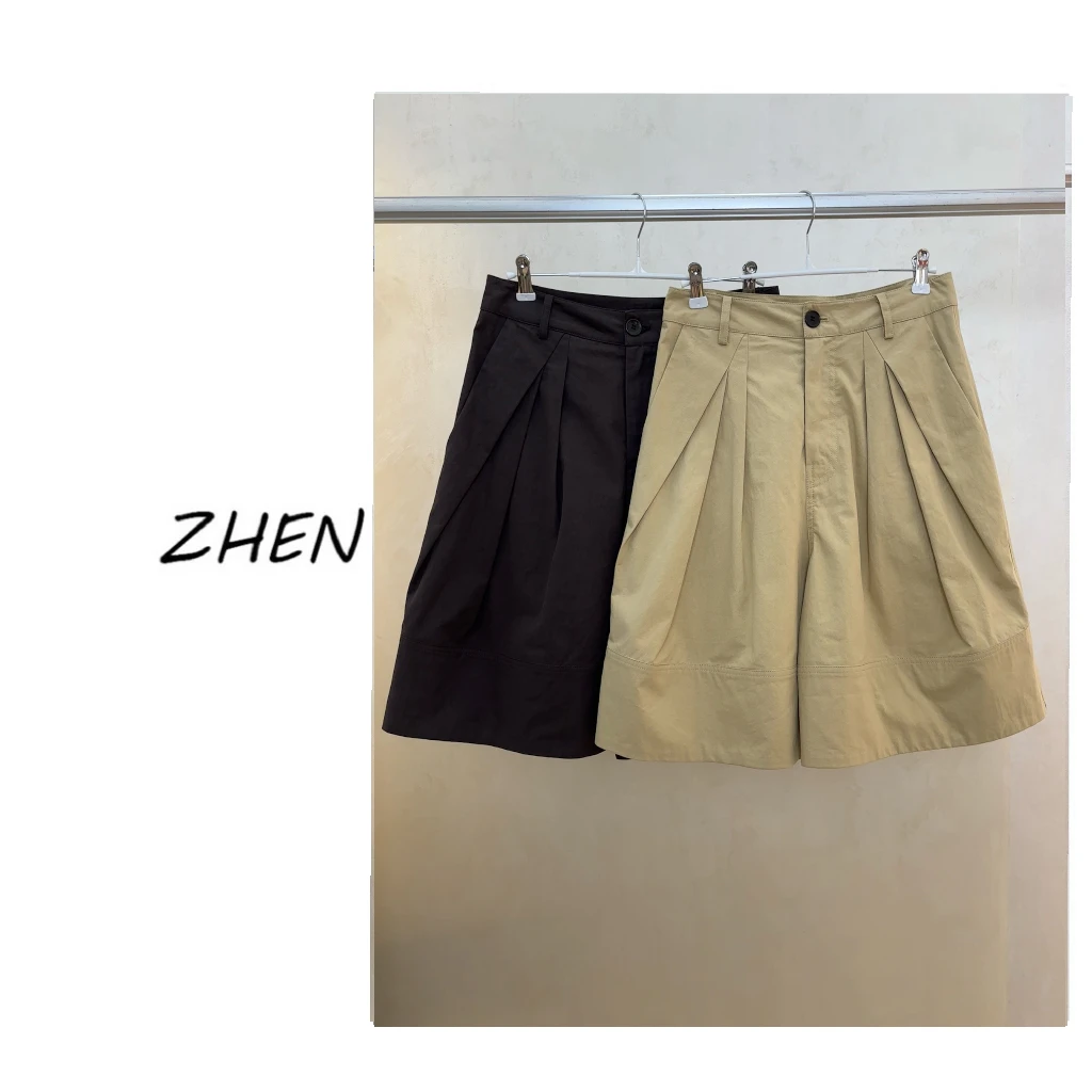 【ZHEN】25Y00202 2025新款短裤显瘦遮肉小众设计款