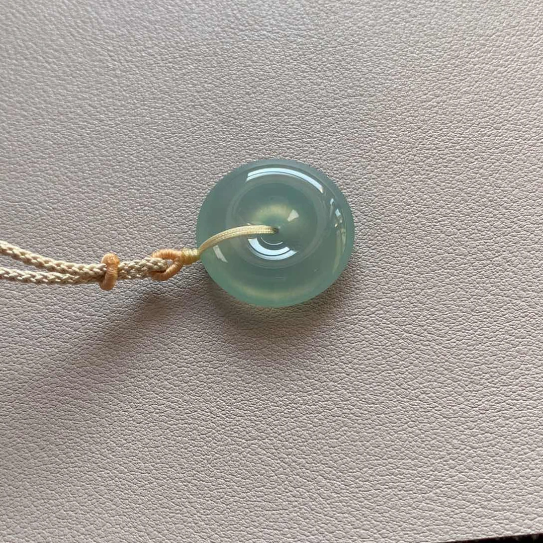 翡翠颈饰未镶嵌天然缅甸翡翠吊坠21.7-5.9