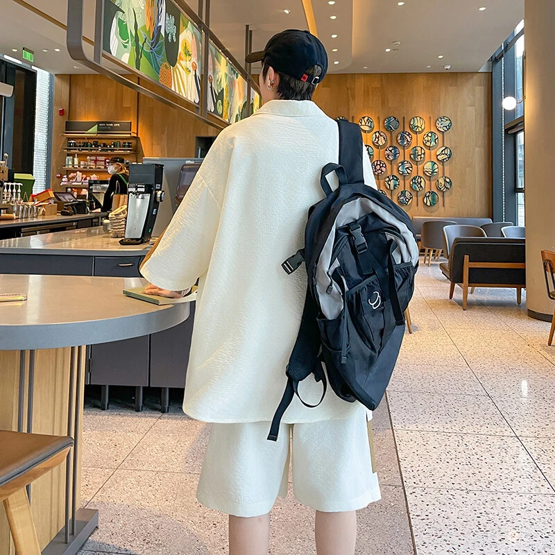 青少年夏季宽松男短袖T恤款高潮流休闲衣服上衣