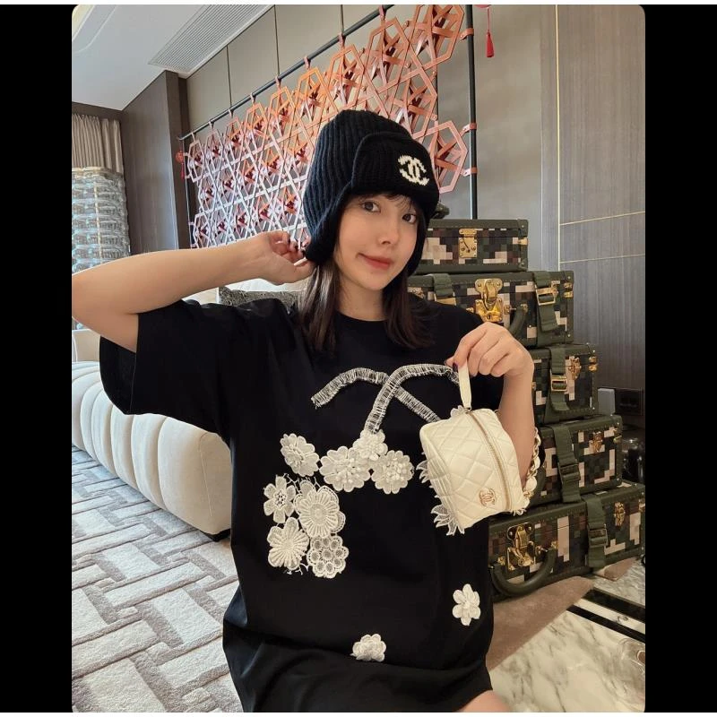 BETTER JOELAY-大版【 花非花】时尚百搭T恤短袖温柔休闲风KH1675