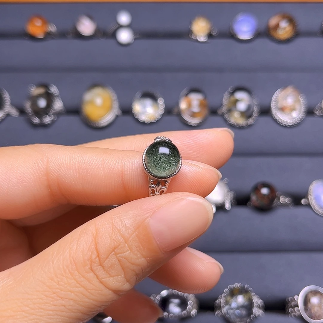 水晶戒指银S925镶嵌宝***熙天然