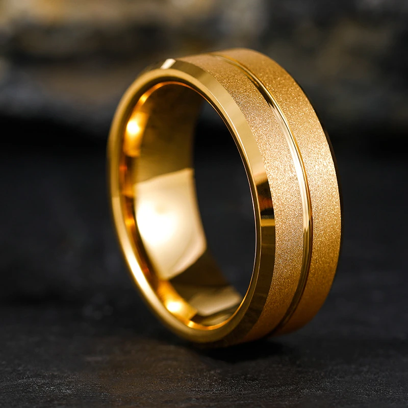 【官方正品】品质保证 轻奢双排磨砂素圈戒