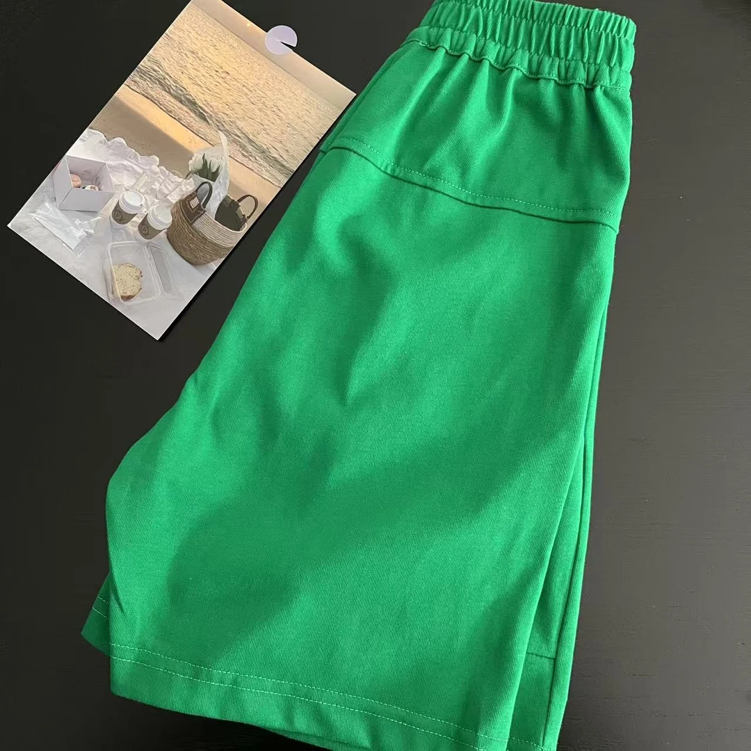 夏款男童休闲中裤绿色 6035沐系