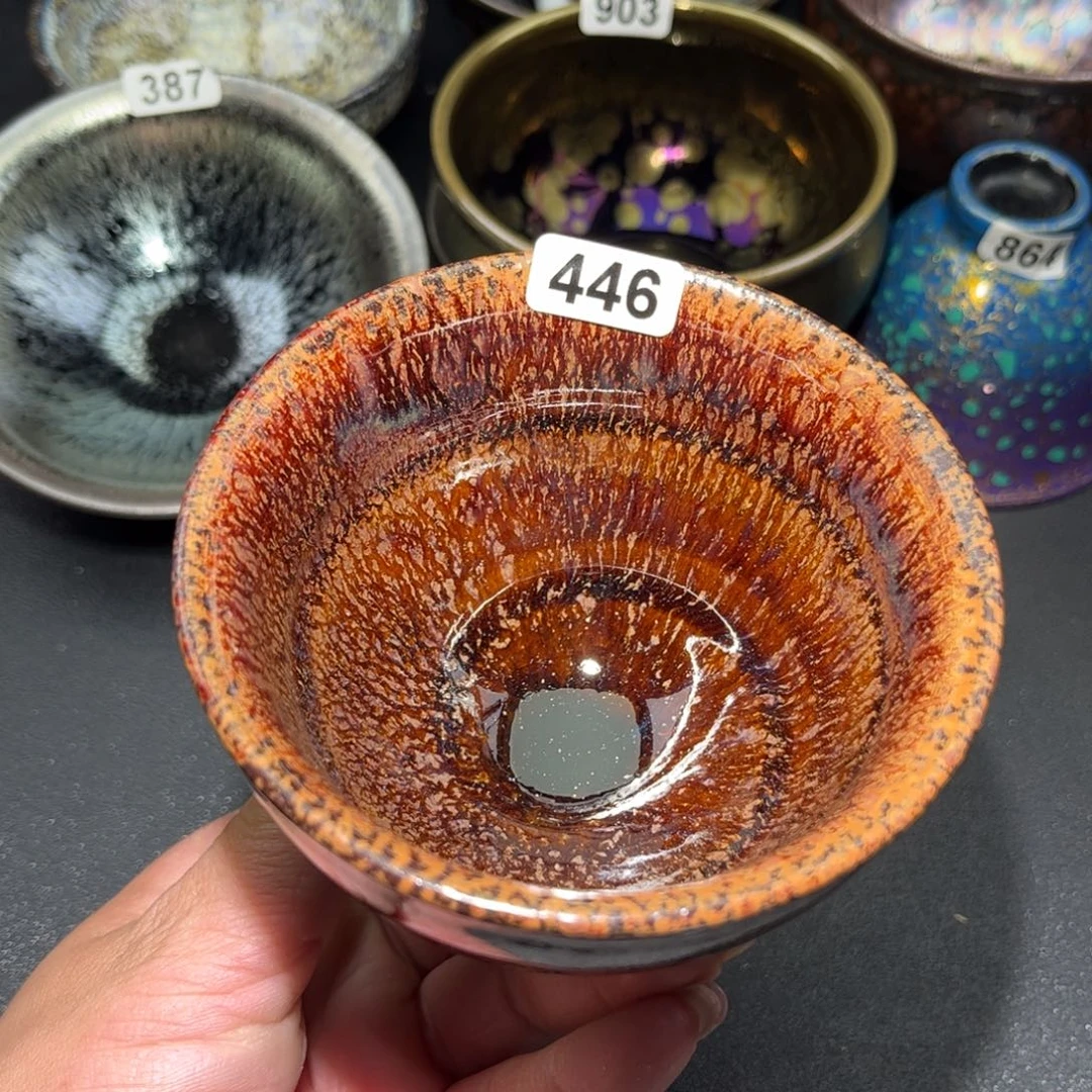 茶盏446 建盏单盏放大漏……