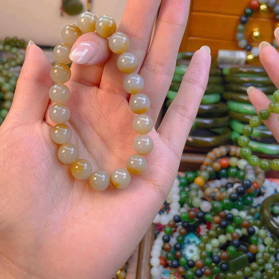 和田玉未镶嵌手链