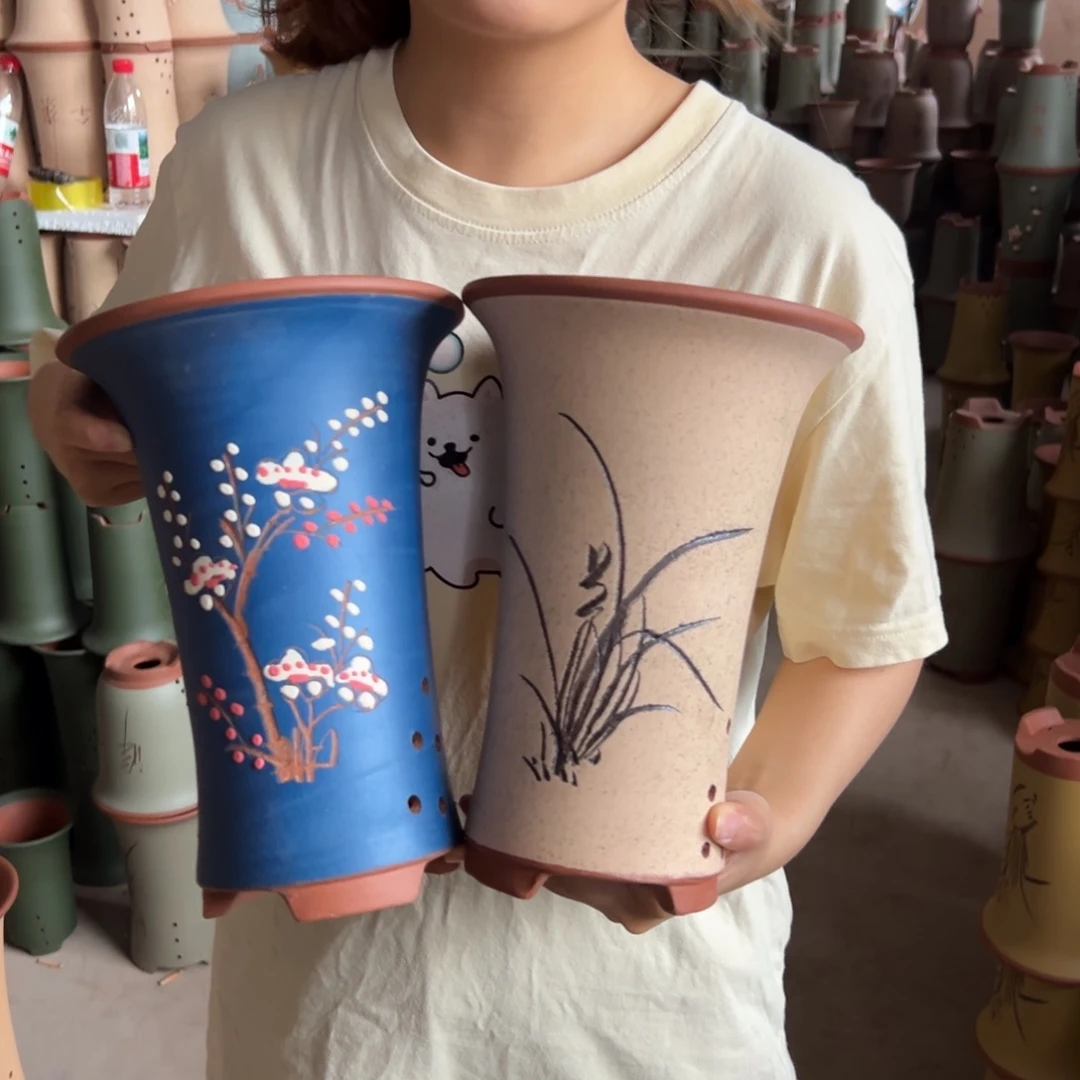 宜兴川阁紫砂花盆
