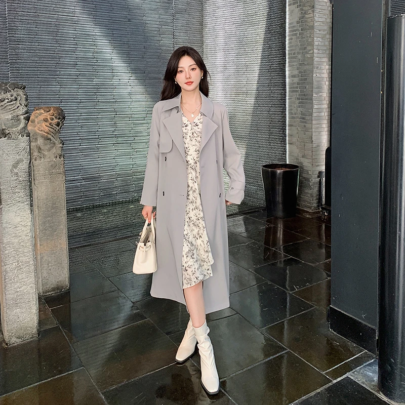 [50号 直播福利] 11/17-22 今年流行风衣外套女秋中长款大衣气质