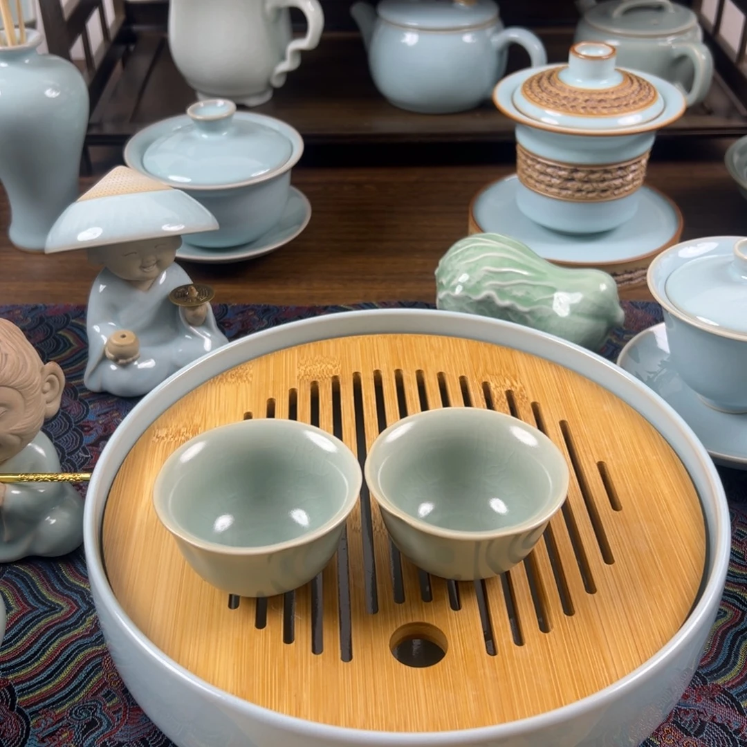 瓷杯子原矿釉水梅花杯