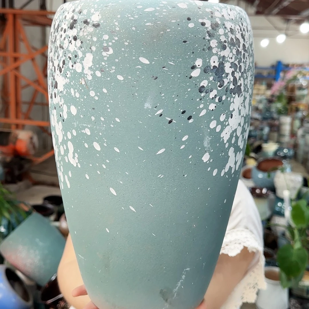 紫砂花盆高33口20
