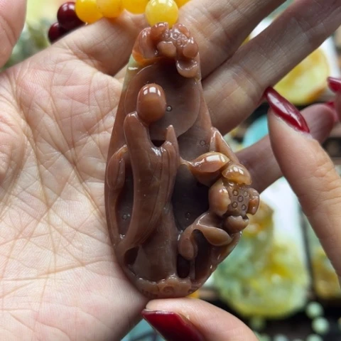 岫玉挂件未镶嵌挂件