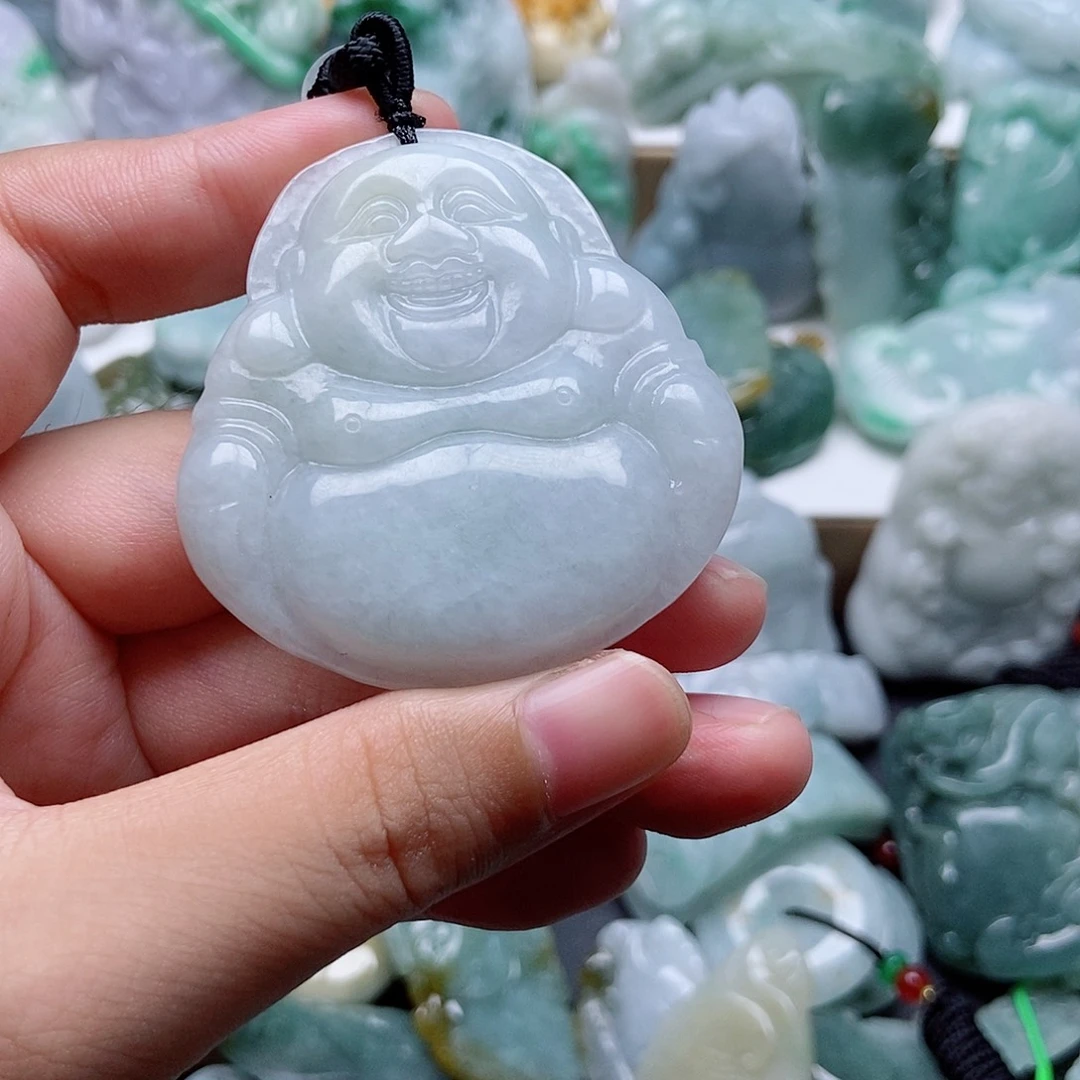 翡翠未镶嵌吊坠(不含链)1