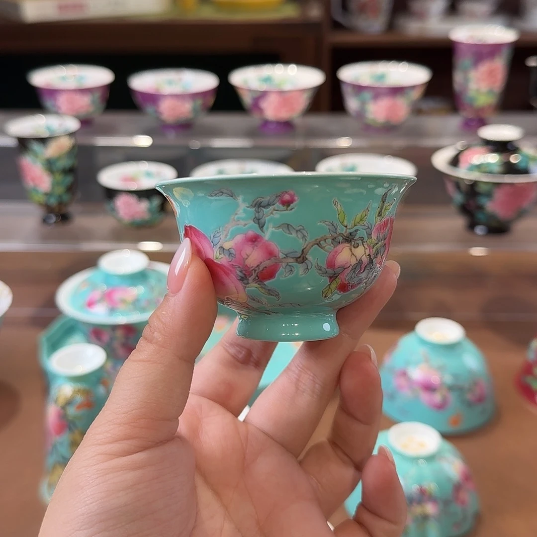珐琅彩主人杯茶具套装