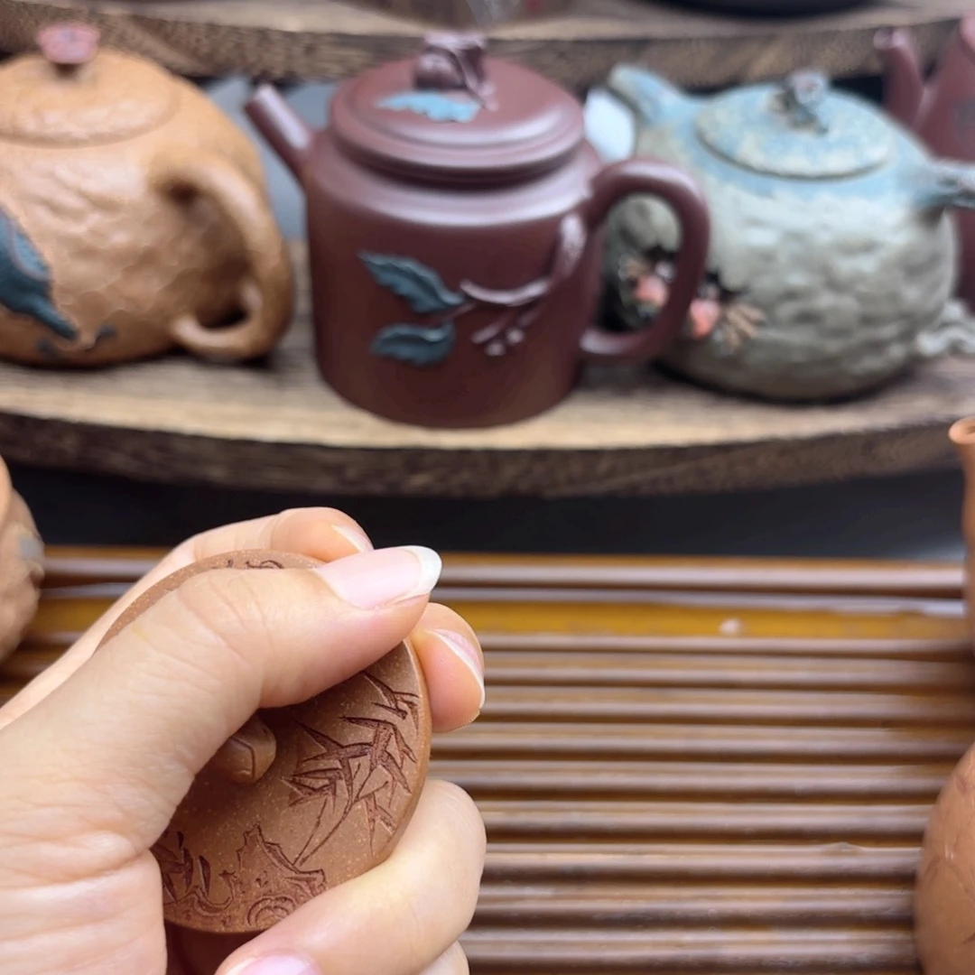 茶壶紫砂画*太白邀约原矿原矿紫砂壶