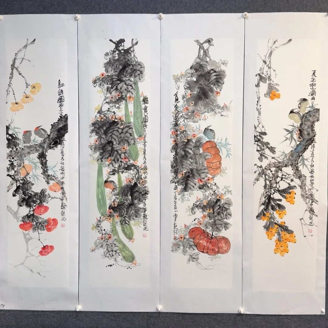 国画国画作品山水花鸟