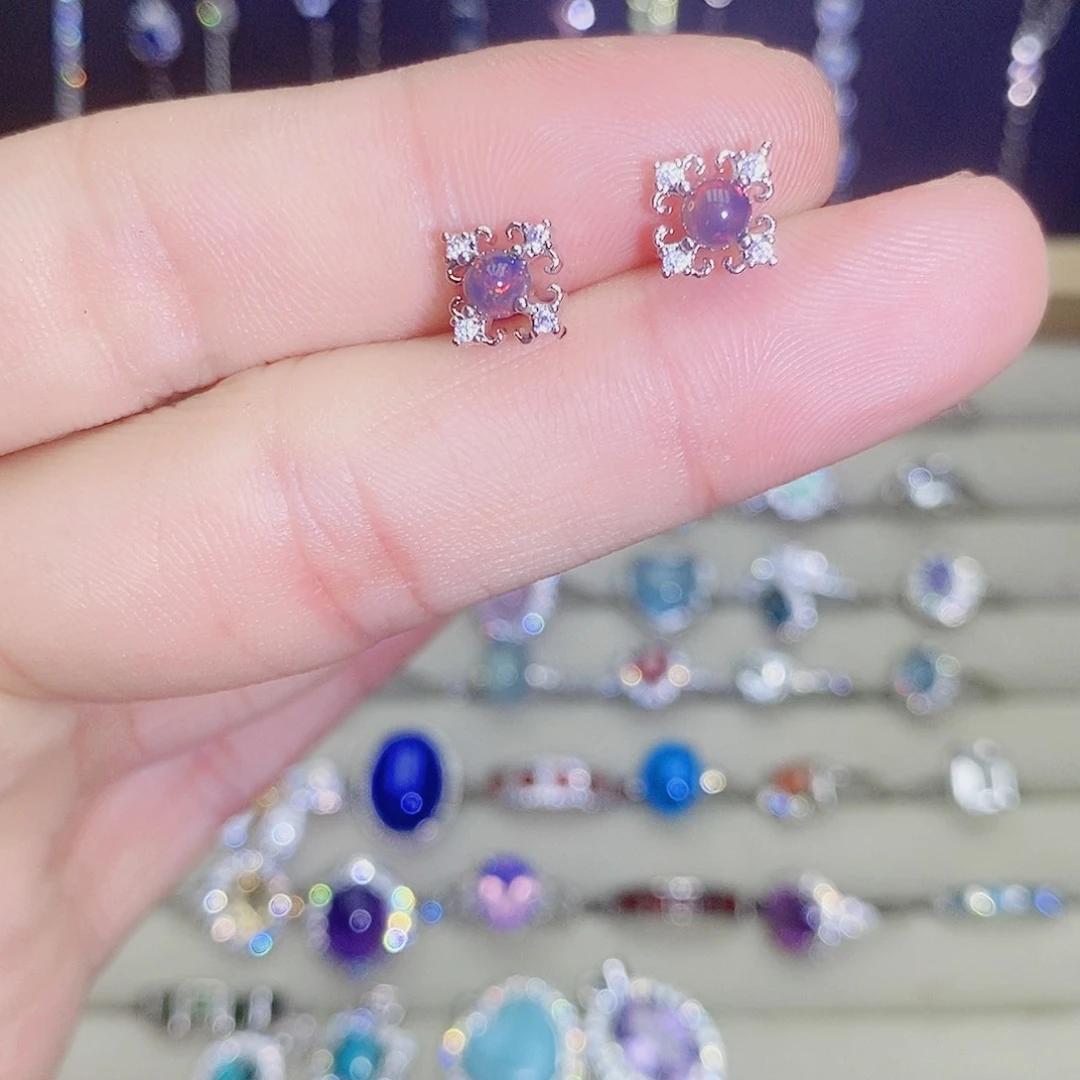 银S925镶嵌欧泊珠宝奇石