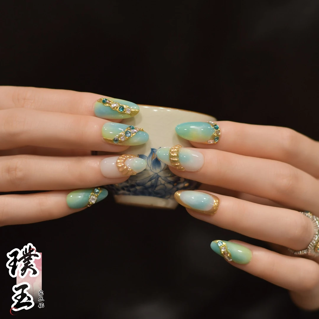 设计师款@【璞玉】寇丝妮 纯手工穿戴式美甲