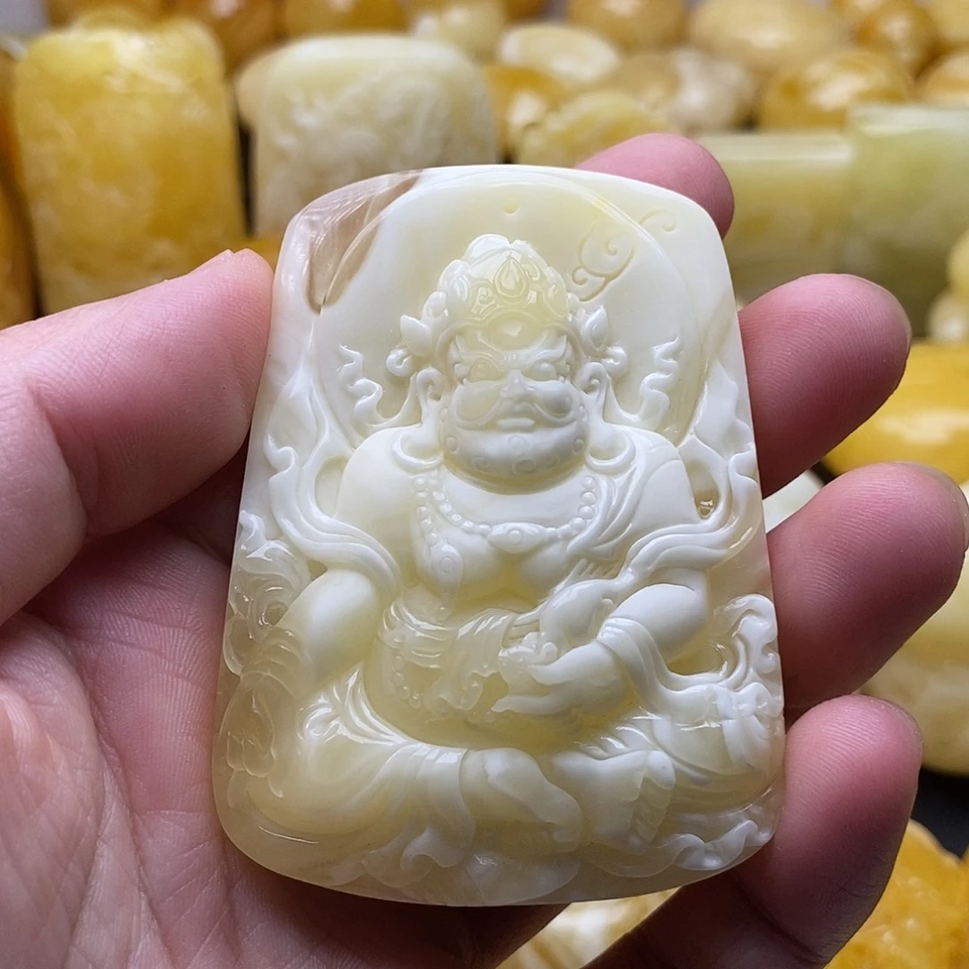 琥珀颈饰未镶嵌琥珀蜜蜡吊坠