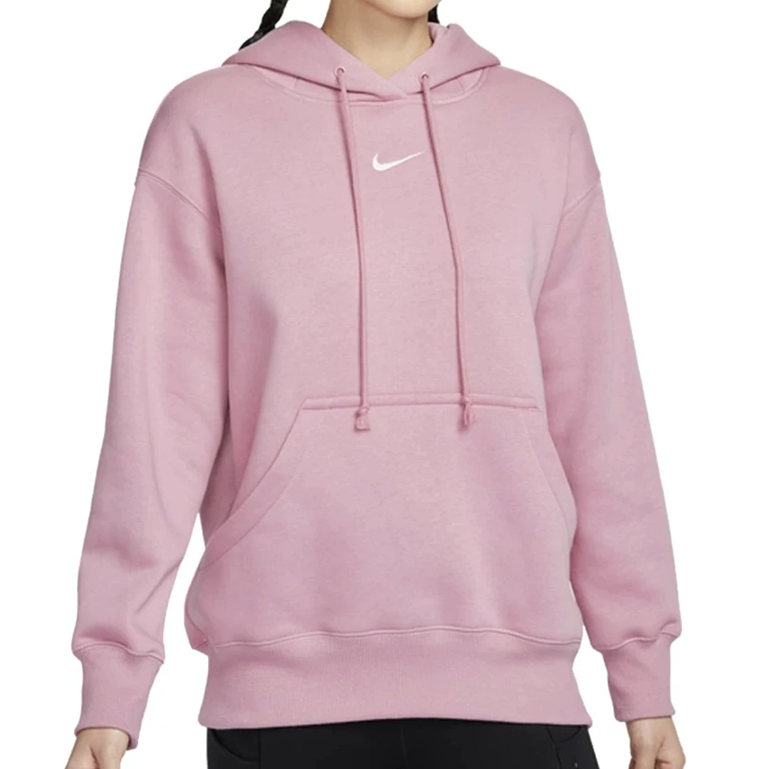 NIKE/耐克女款新春长袖休闲训练运动加绒宽松连帽卫衣DQ5861699