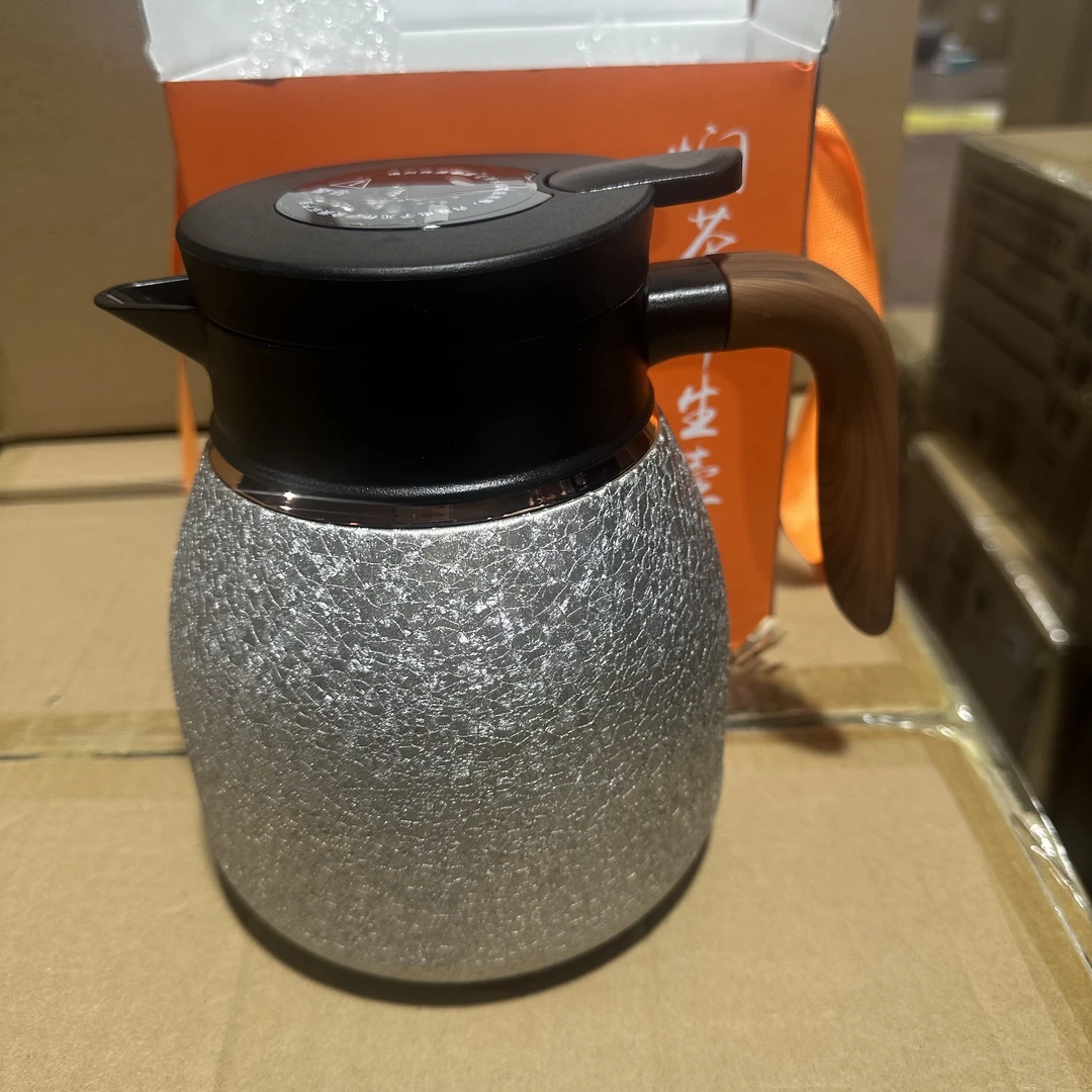 保温杯女生高颜值2025新款潮牌Z&K覆钛温显焖茶壶带手柄保温壶