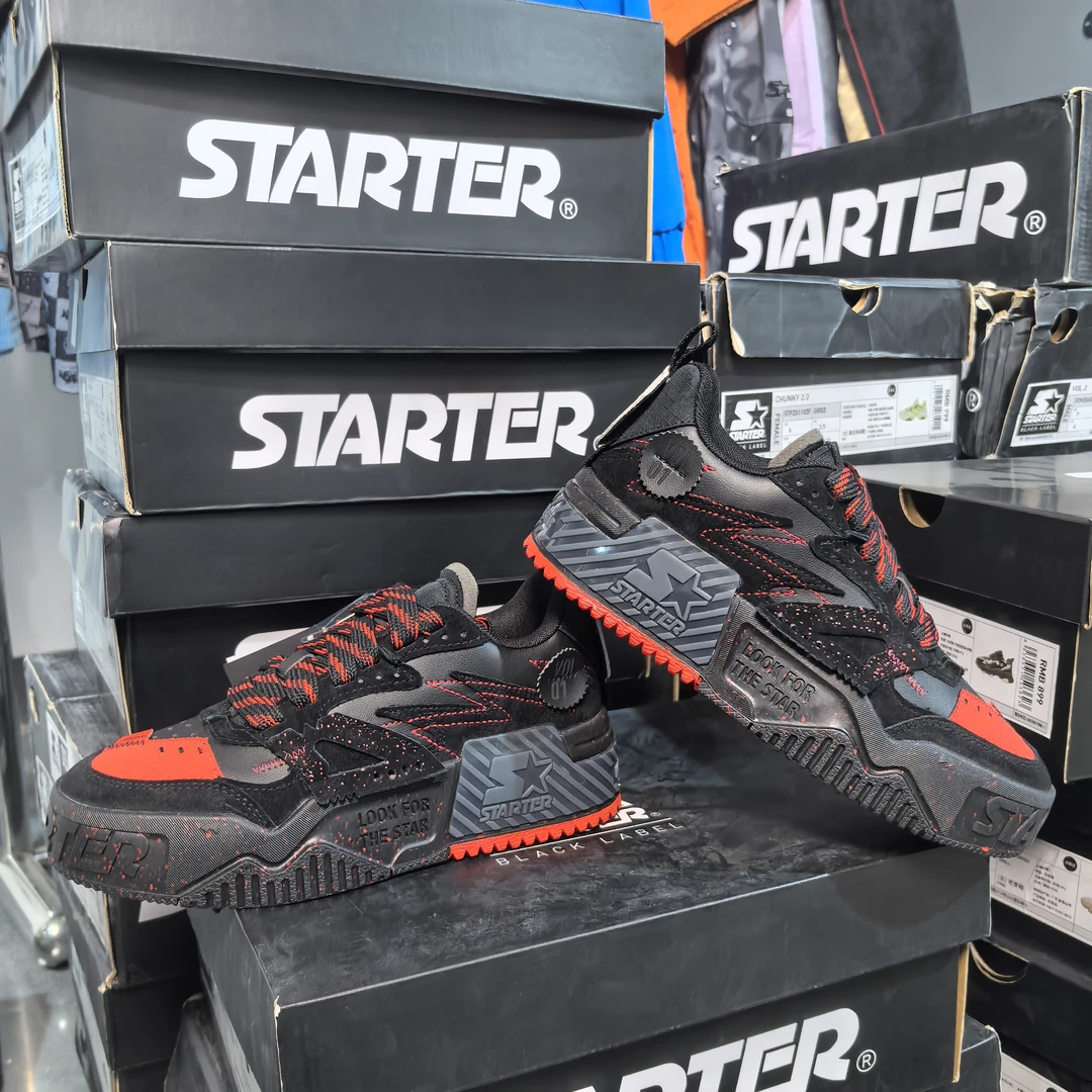 starter 黑/红  灰色 板鞋  STG4S6001F