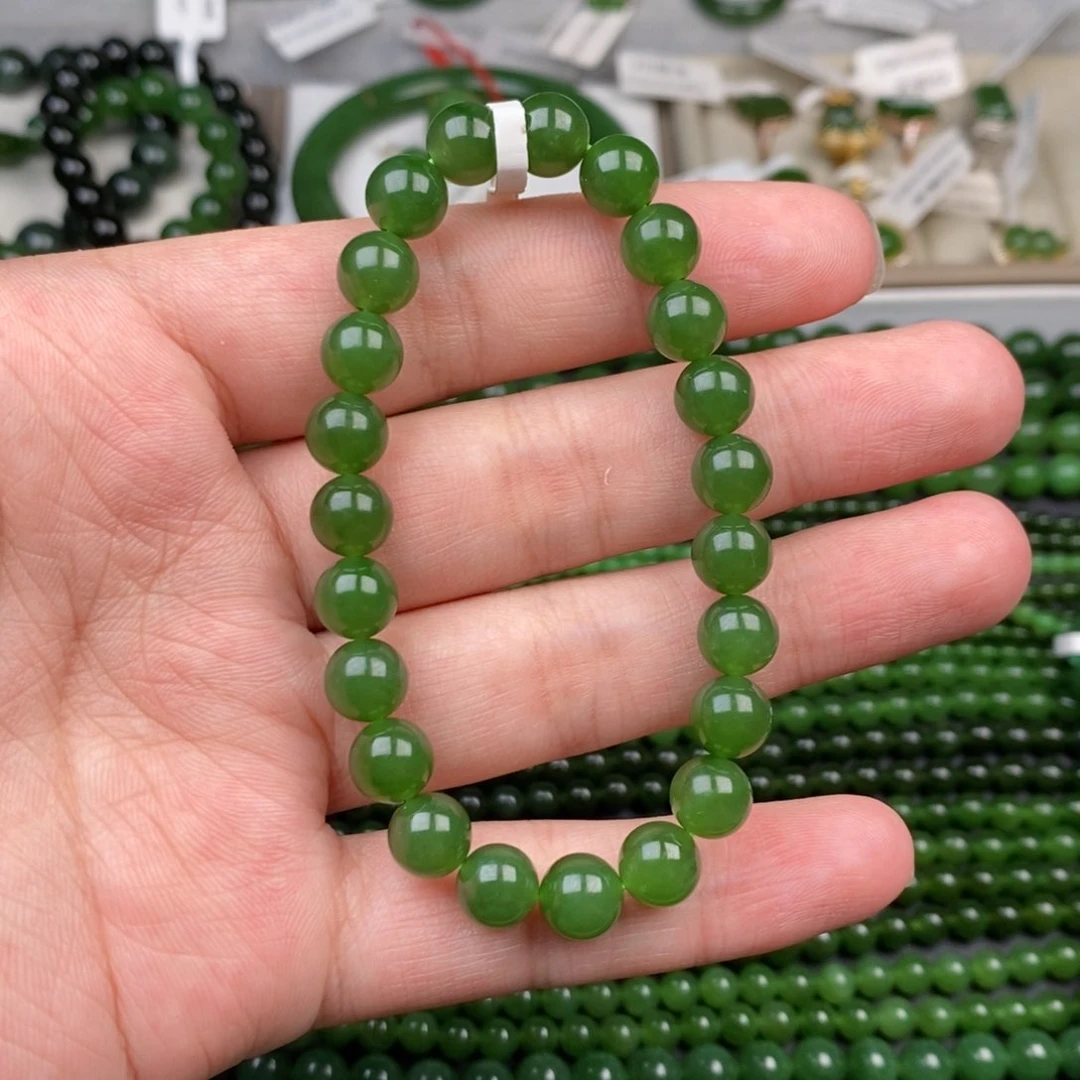 未镶嵌手串和田玉（碧玉）小*
