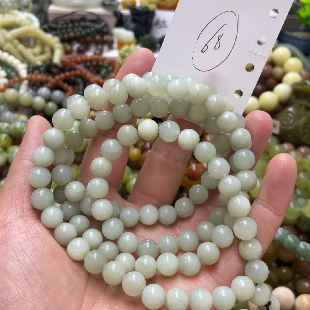 蛇纹石玉手链未镶嵌