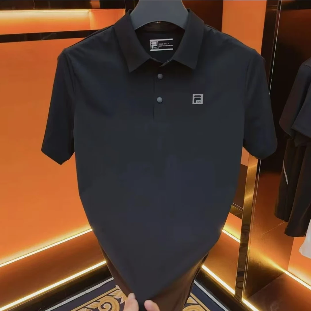 新款夏季吸湿速干防晒户外运动时尚翻领短袖POLO衫-2666