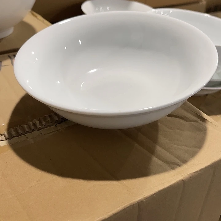 瓷片高白泥7.5英寸斗碗四个，包邮