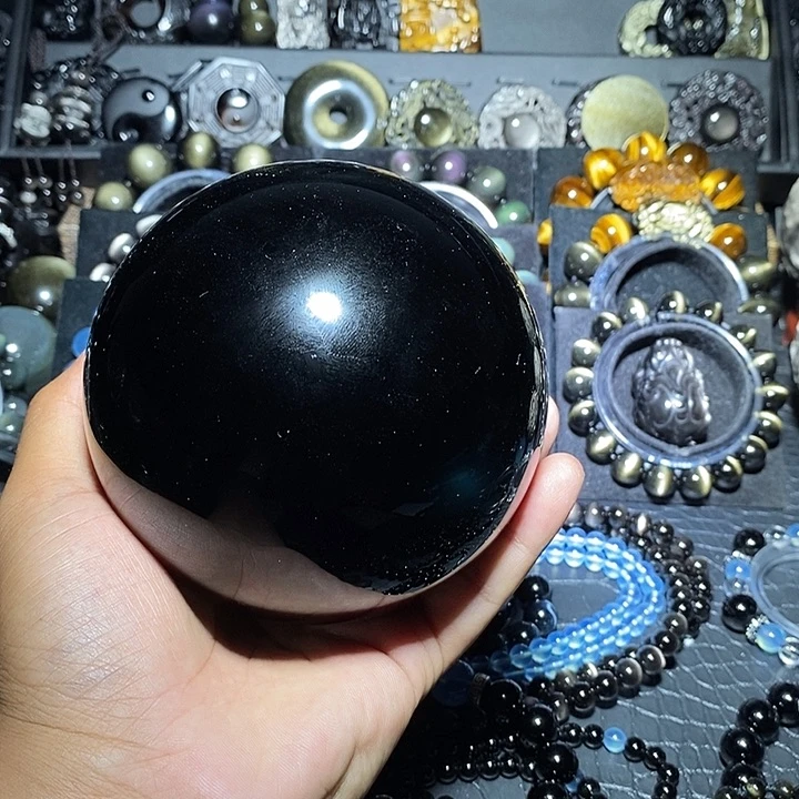 黑曜岩未镶嵌手链和*