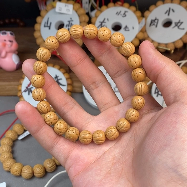 桃核手串10金豆尺寸误差0.5之间