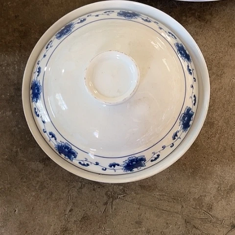 陶瓷7寸盖碗一个陶瓷