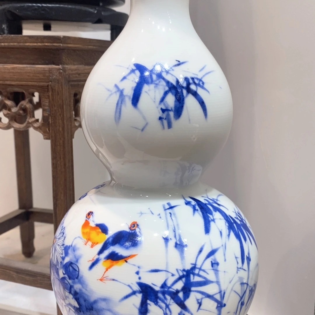 摆件景德镇陶瓷花瓶摆件