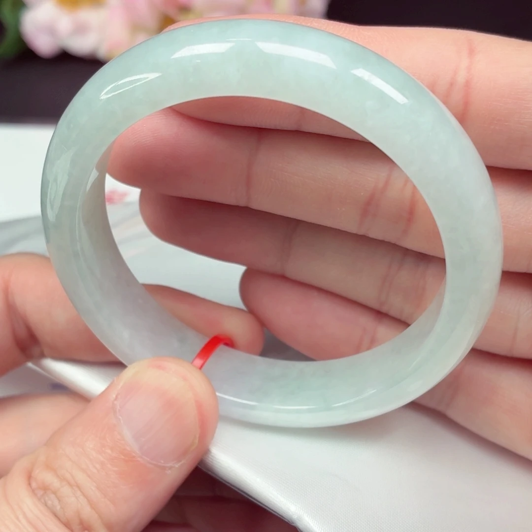 翡翠未镶嵌手镯56.5圈